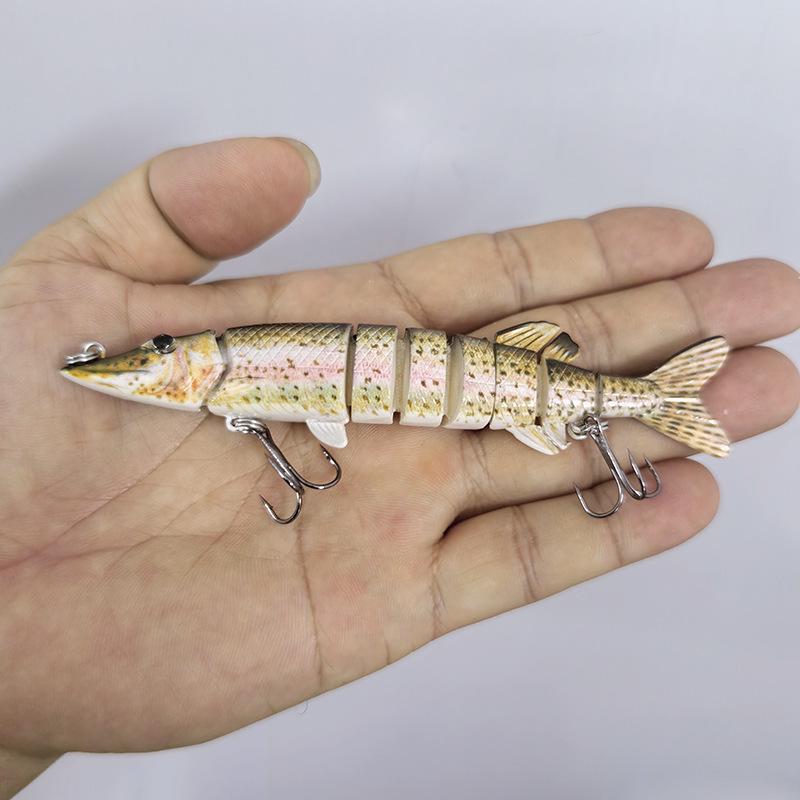 Multi-Joint Long Cast Pike Fishing Lure – Artificial Hard Bait for Sea Fishing