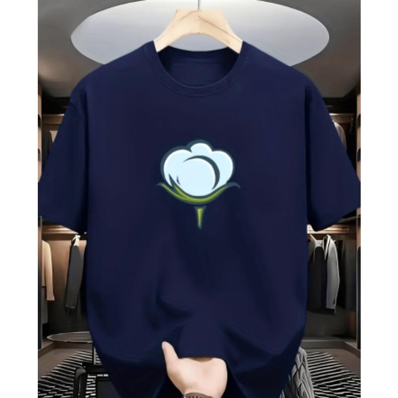 Men s 3D pattern T-shirt short-sleeved T-shirt 3D printed round neck shirt retro retro casual street XL