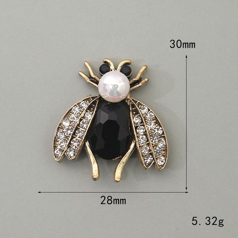 Bee Vintage Alloy Bee Glass Rhinestone Buckle Flower Plate Shoes And Clothing Ornament Bracelet Pendant Ornament