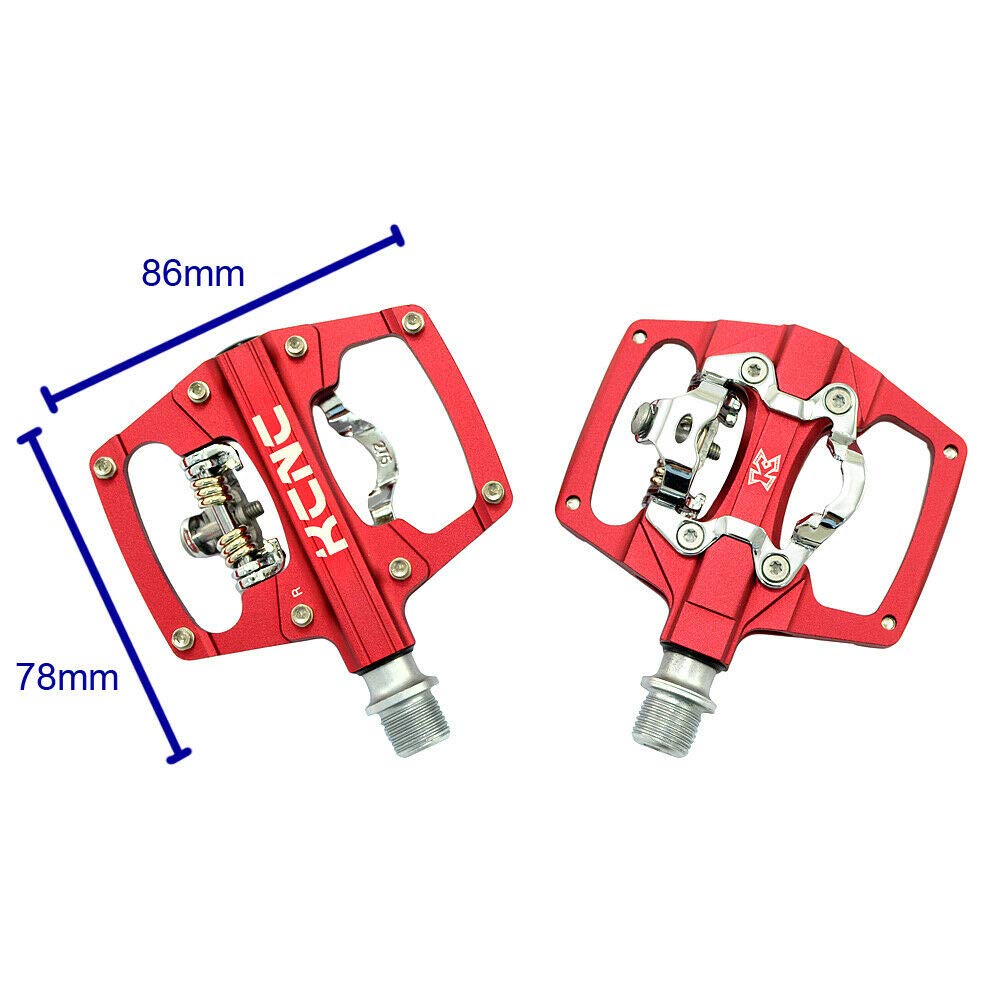KCNC KPED09 Lightweight MTB Clipless Platform SK2119 Pedals, Red, KPED09-CR-R,