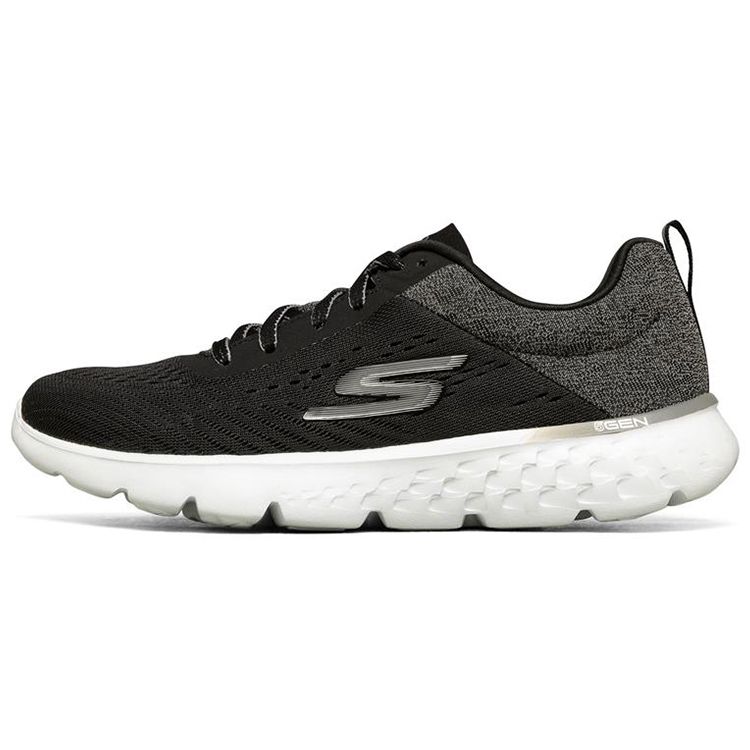 Skechers Go Run 400 Comfortable Sports Mesh Low Top Casual Running Shoes Women sneaker Black White 667055-BKGY 35