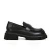 2025 exquisite small leather shoes women's British style retro polished thick-soled lazy loafers women's large-size small leather shoes