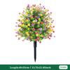 1/2PCS Artificial Colored Flowers with Spikes for Outdoor, UV Resistant Shrubs Plants, for Office Wedding Garden Yard DIY Decor