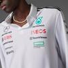 Adidas X Mercedes-Amg Petronas F1 Team Ss25 Modisches Vielseitiges Einfaches Gestreiftes Weiches Langarm-Poloshirt Herren Poloshirts Weiß Schwarz JX0757