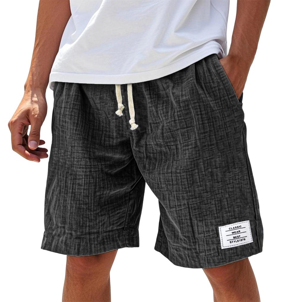Men's Summer Casual Shorts Men's Fashion Sports Textured Shorts