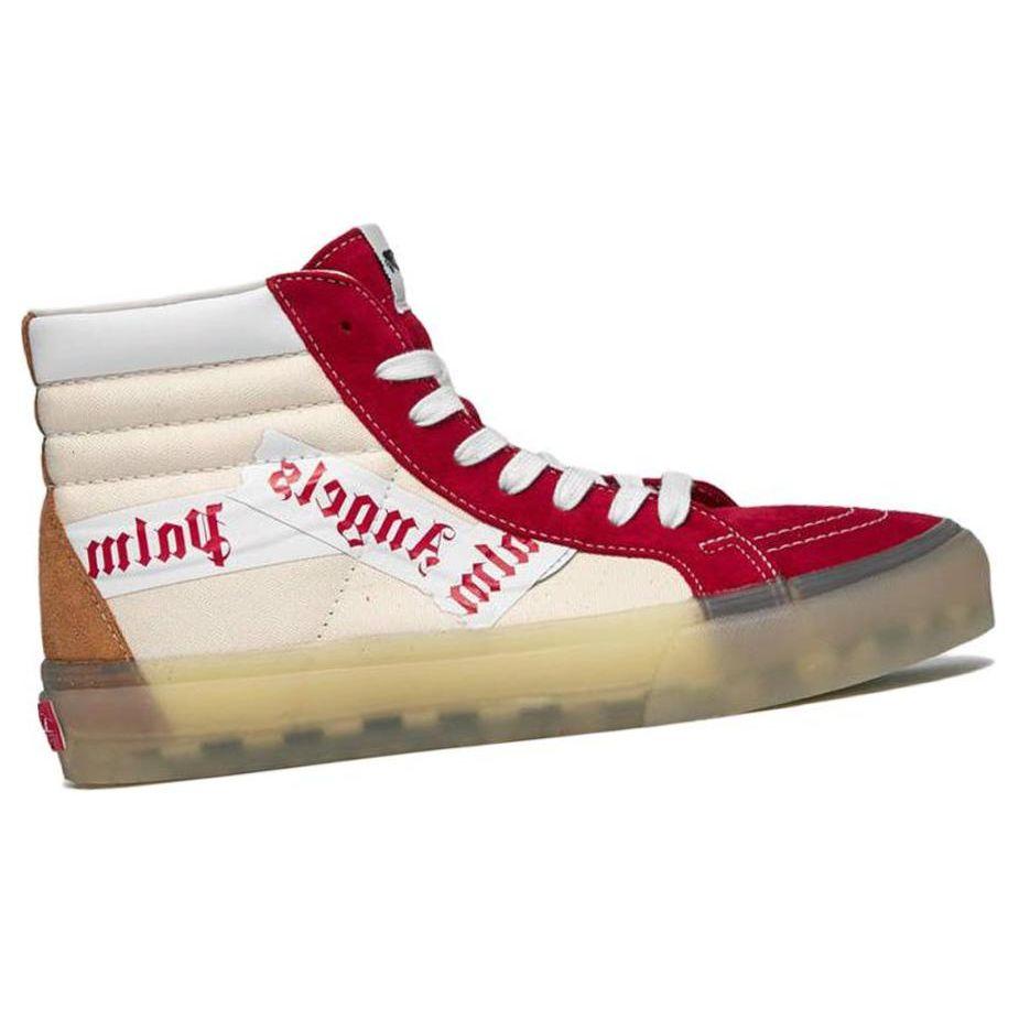 Palm Angels X Vans Sk8-Hi VLT LX Chili Pepper Unisex Sneakers Red Chipmunk VN0A3MV777W