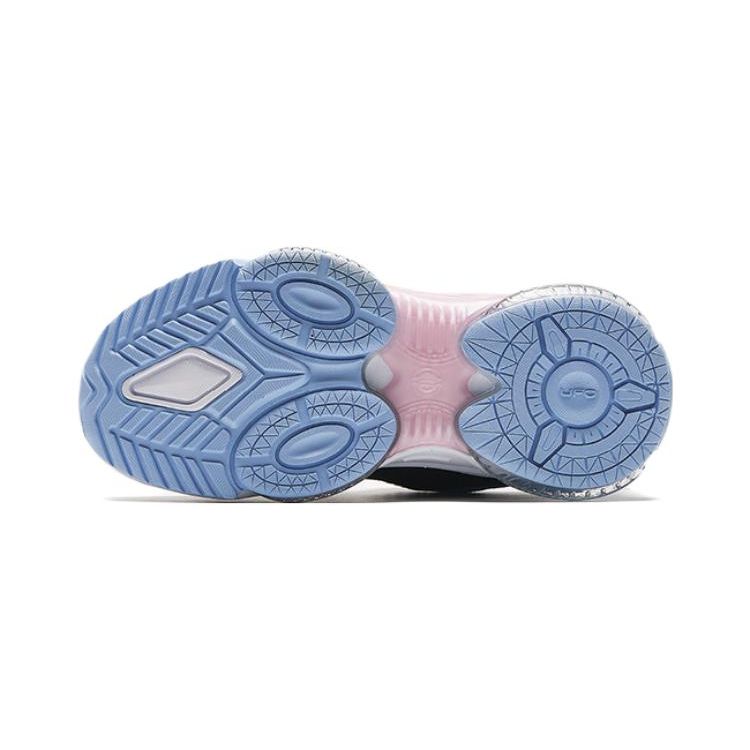 Anta Kids UFO 5.0 Durable Low-Top Running Shoes Kids Sneaker Blue Pink 322339901-4