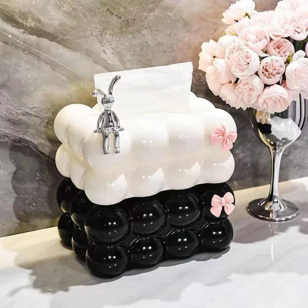 Dining Table Marshmallow Tissue Box Removable Paper Towel Dispenser Creative Napkin Holder