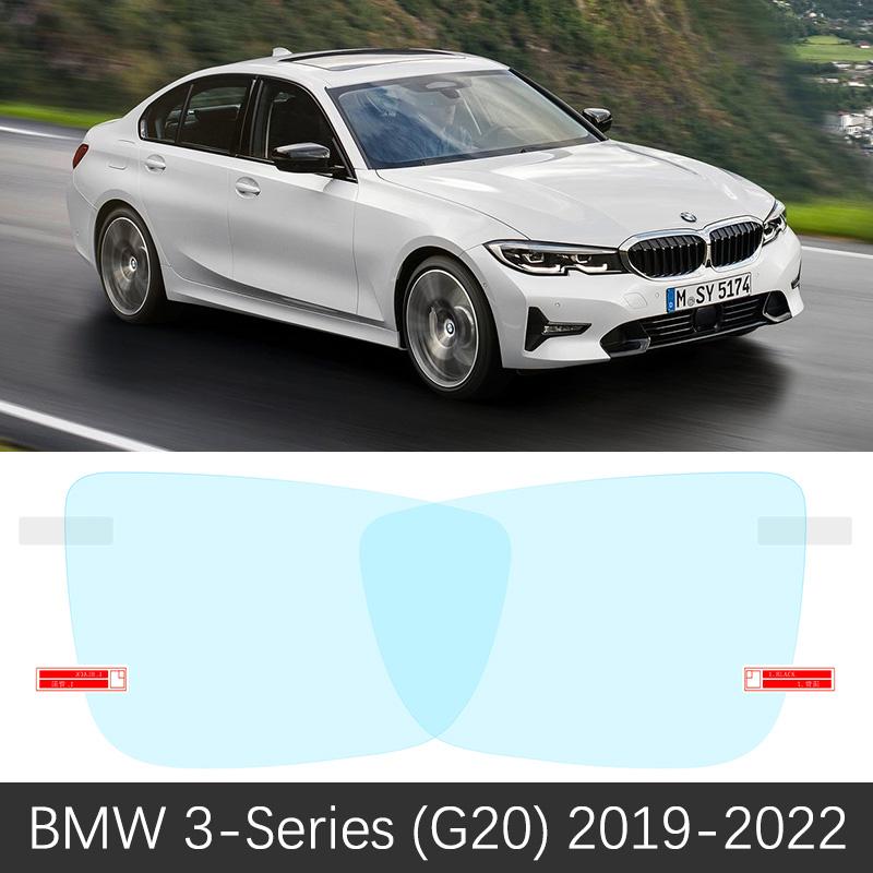 for BMW 3 Series 1998~ BMW E46 E90 F30 G20 318i 320i 325i 328i 330i Full Cover Rearview Mirror Anti Fog Film Accessories