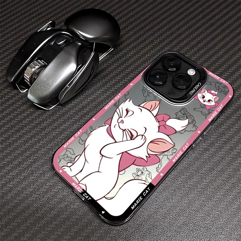 Lustige Marie Katze Handyhülle für Apple iPhone 16 15 Pro Max 13 14 Plus 12 11 Pro plus Matt
