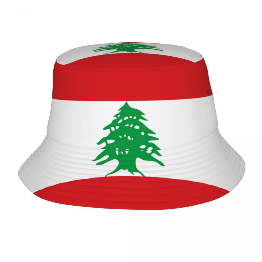 Unisex Bucket Hats Lebanon Lebanese Flag Summer Beach Hatwear Packable Vacation Fishing FisherUnisex Cap Session Hat Dropshipping