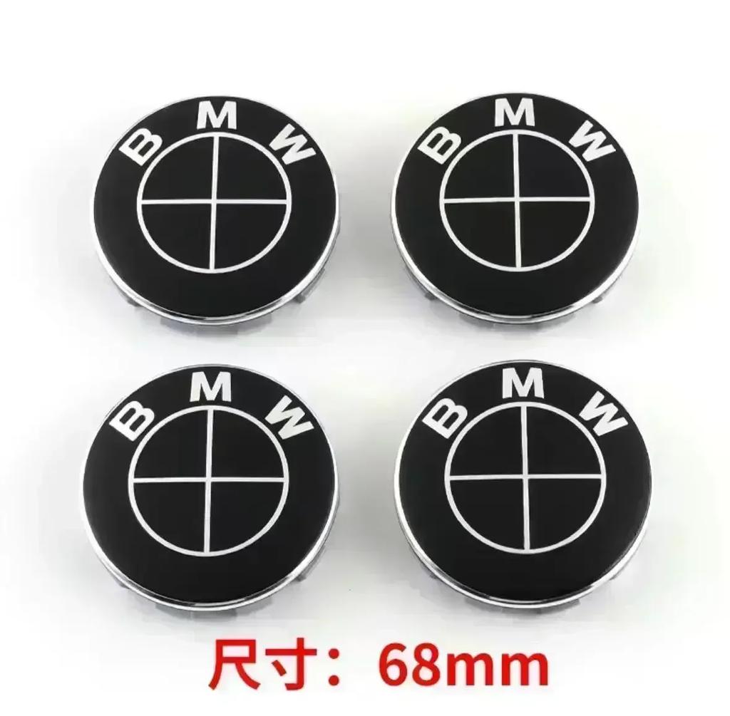 New For BMW Wheel Hub Caps For BMW 3 Series 5 Series E60 E90 F10 F30 E46 E39 X5 E53 E70 E38 Z4 4PCS/Set 56mm 68mm BMW Emblem
