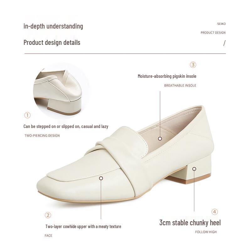 Women's Genuine Leather Low Heel Loafers