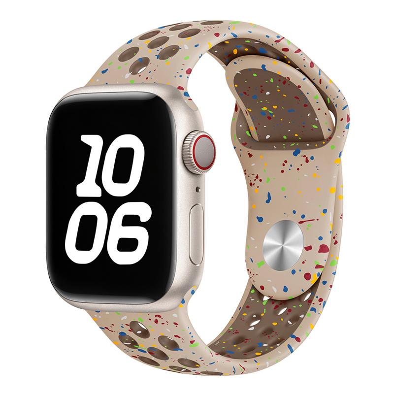 For Apple Watch Band 46mm 45mm 41mm 49mm 44mm 42mm 40mm Breathable Silicone bracelet correa Series11 10 9 8 SE 7 6 5 4 Ultra 3 2 Strap