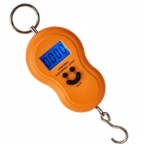 New Arrival Smile Face Hanging Fishing Scale Models 50Kg *10g Electronic BackLight Luggage Pocket Weight Kg Lb OZ