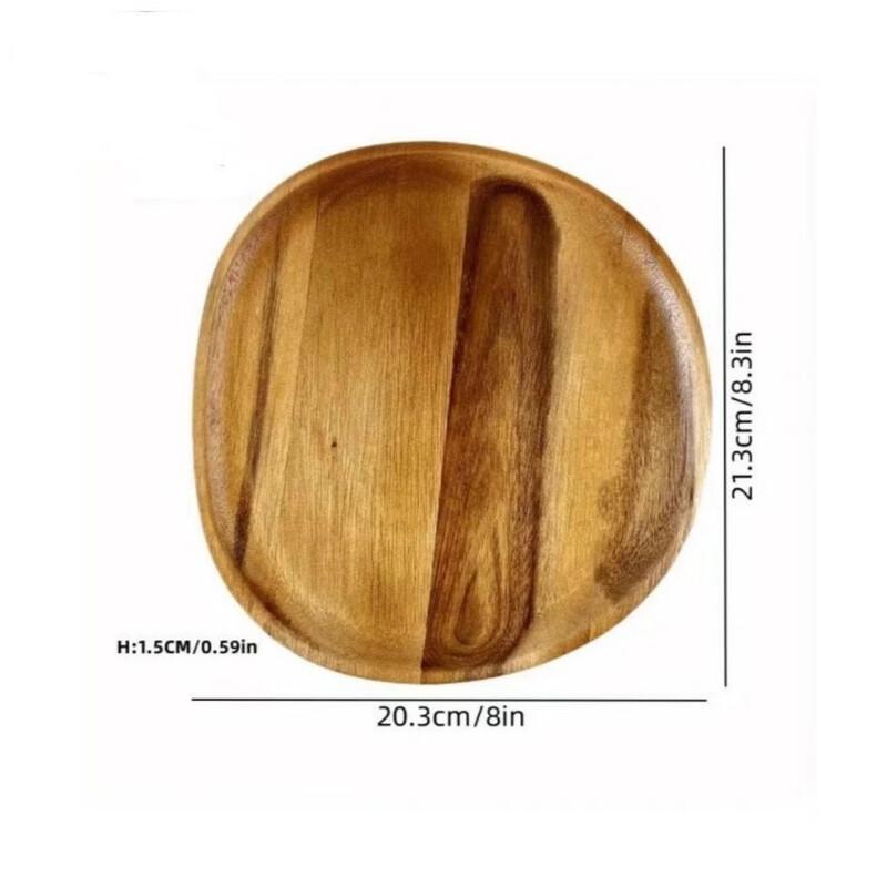 Abay Wooden Oval Serving Tray Set