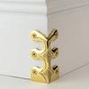 Baseboard Protector Metal Skiffers Edge Guards Corner Protectors Decorative Protector Cover Solid Brass Skirting Board Corner