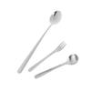 Outdoor Stainless Steel Fork Spoon Salad Spoon Cake Fruit Fork Western Fork Tableware For Home School And Restaurant