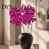 Maintenance Free Faux Floral Arrangements Artificial Phalaenopsis Silk Orchid Flower for Home Decor, Realistic Velvet Plant Decorative Plants Weddings