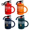 Ceramic Coffee Mug 450ml Funny Flame Extinguisher Cup with Lid Ice Chocolate Milk Beverage Mug Creative Gift for Men Women