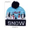 Christmas Knitted Soft Warm Winter Hat Light Hat for Children Adults Festivals Holiday Party