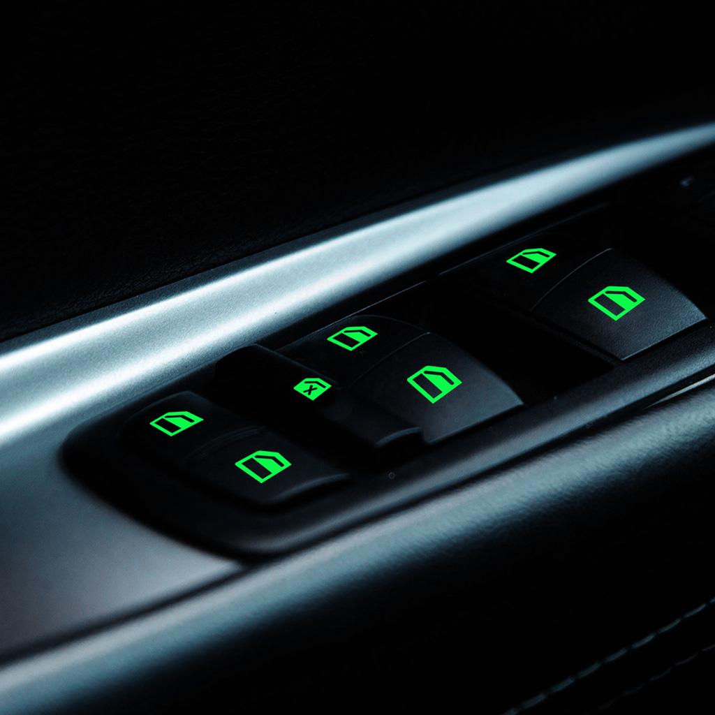 Luminous Car Switch Fluorescent Sticker Decal Styling Self-adhesives Car Styling