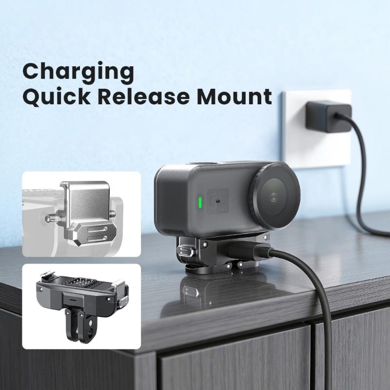 Magnetic Quick Release Mount for Camera Nylon Base with Charging Port Multiple Angle Adjustment