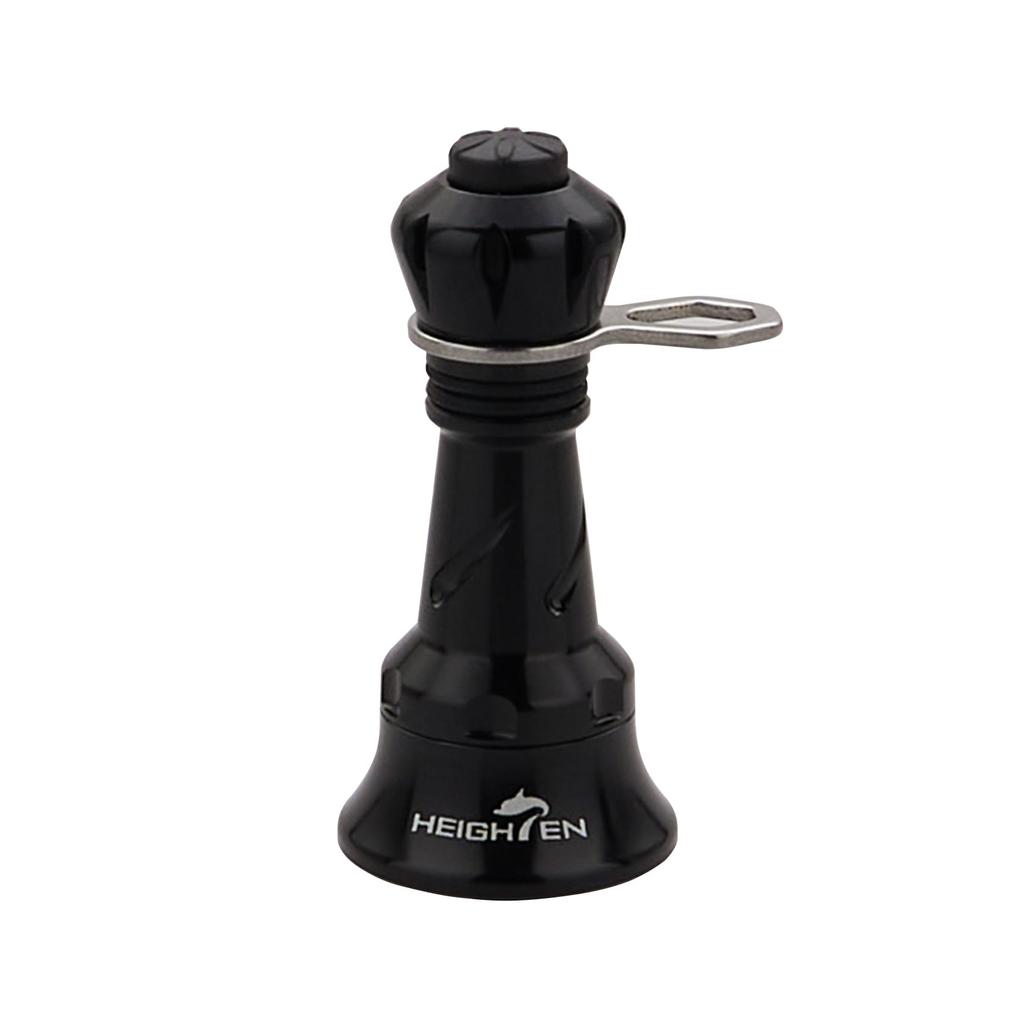 HEIGHTEN Reel Stand be Shimano Daiwa Spinning Reel Universal Luminous Hook Keeper Line Stopper 38/48mm "Cannot folded" (SHIMANO) (DAIWA) (Black, 38mm)