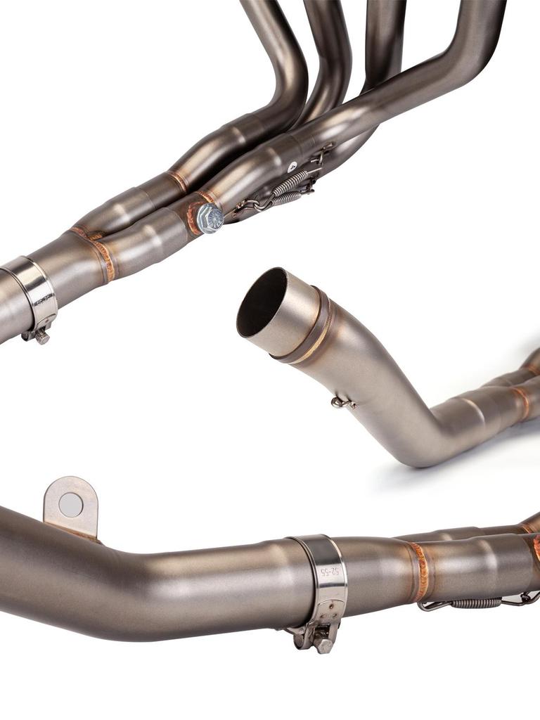 Kawasaki Z750/Z800 Modified Stainless Steel/Titanium Exhaust Swirl Header Pipe