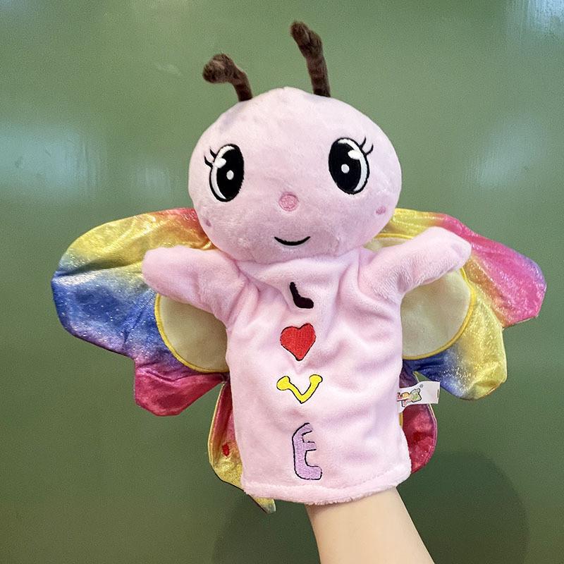 Open Crow Mouth Hand Doll Jungle Animal Children Storytelling Gloves Soothing