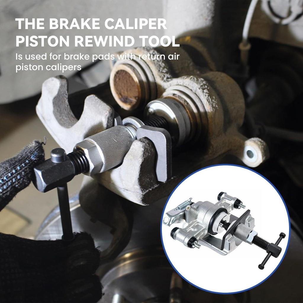 Car Brake Piston Wind Back Tool, Disc Brake Caliper Piston Rewind Tool, Auto Rear Brake Pad Wind Back Tool, Brake Caliper Wind Back Tool For