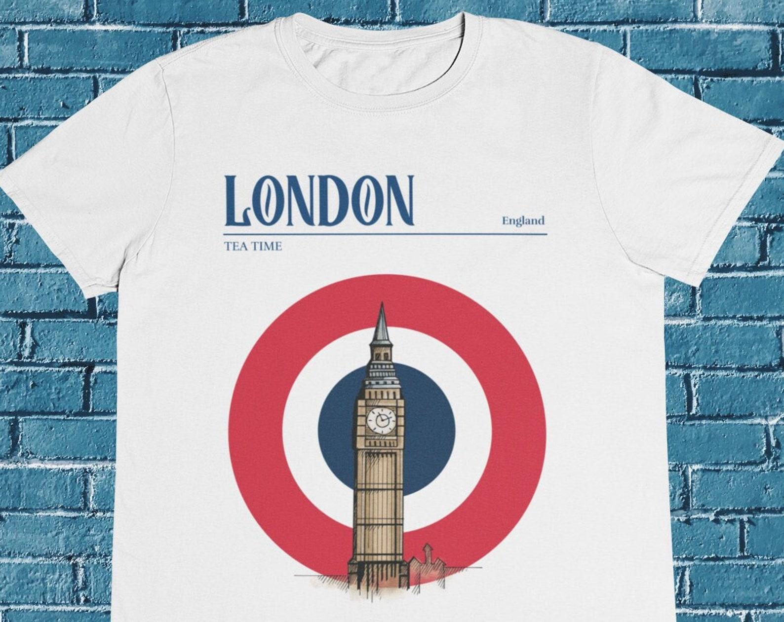London Big Ben T-Shirt: British Travel Souvenir, 100% Cotton S