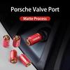 4Pcs Car Tire Valve Caps Aluminum Alloy Tire Dust proof For Porsche Cayenne Panamera Macan 911 718 Taycan Boxster Cayman 918
