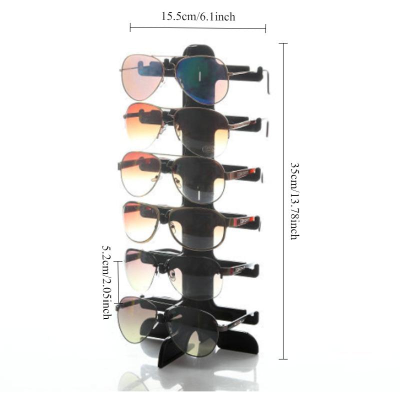 1pc Plastic Eyeglass Storage Rack, Multi-layer Glasses Organizer, Practical Eyeglass Hanging Display Stand for Home Use