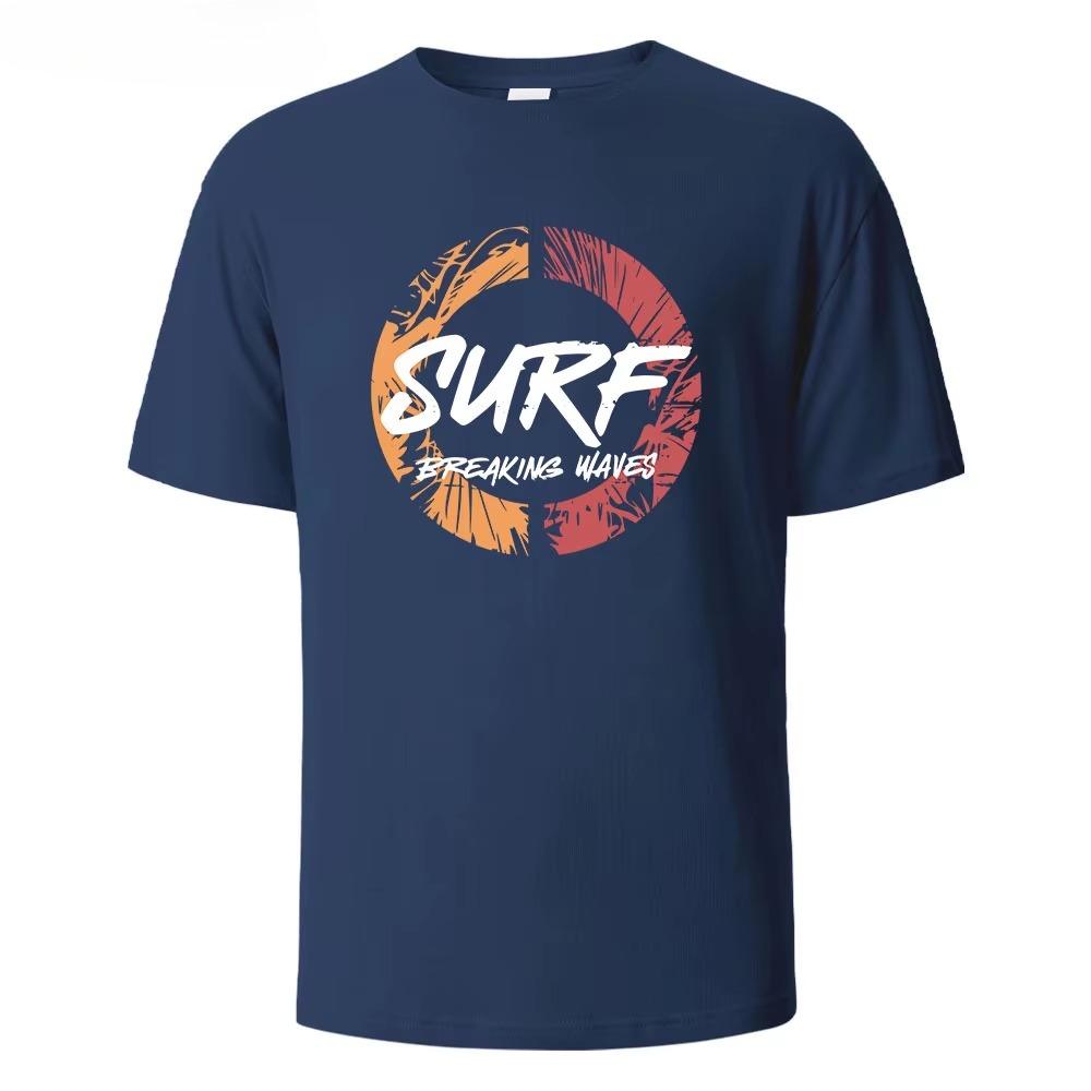 Unisex Summer Pattern Printed Short Sleeved Tshirt Fashionable And Simple Round Neck Tshirt Versatile Tshirt