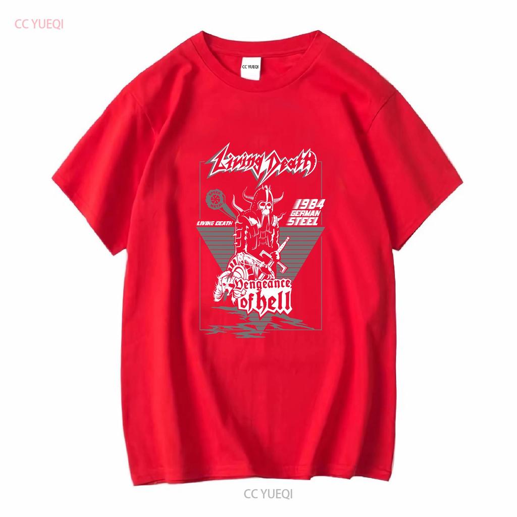 NWT Living Death S/W Underground Musik T-Shirt Lang- oder Kurzarm Vintage Gewaschenes Oberteil Für Den Alltag Designer Kleidung