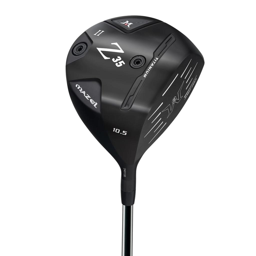 MAZEL Golf Driver Club Carbon Shaft SR 1W Black Right-handed Men's Flex S, R, Number (10.5° II, Flex R)