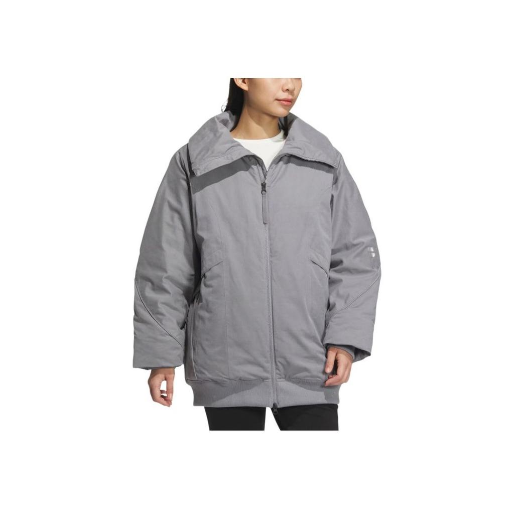 Adidas Fustl W P Jkt3 Comfortable Warm Sports Casual Cotton Jacket Women Jackets Gray JM6199
