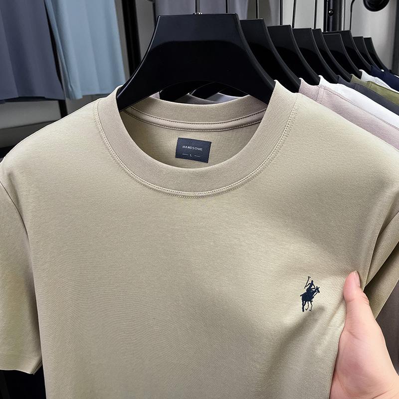 Men's Premium Casual Embroidered Short-Sleeve T-shirt