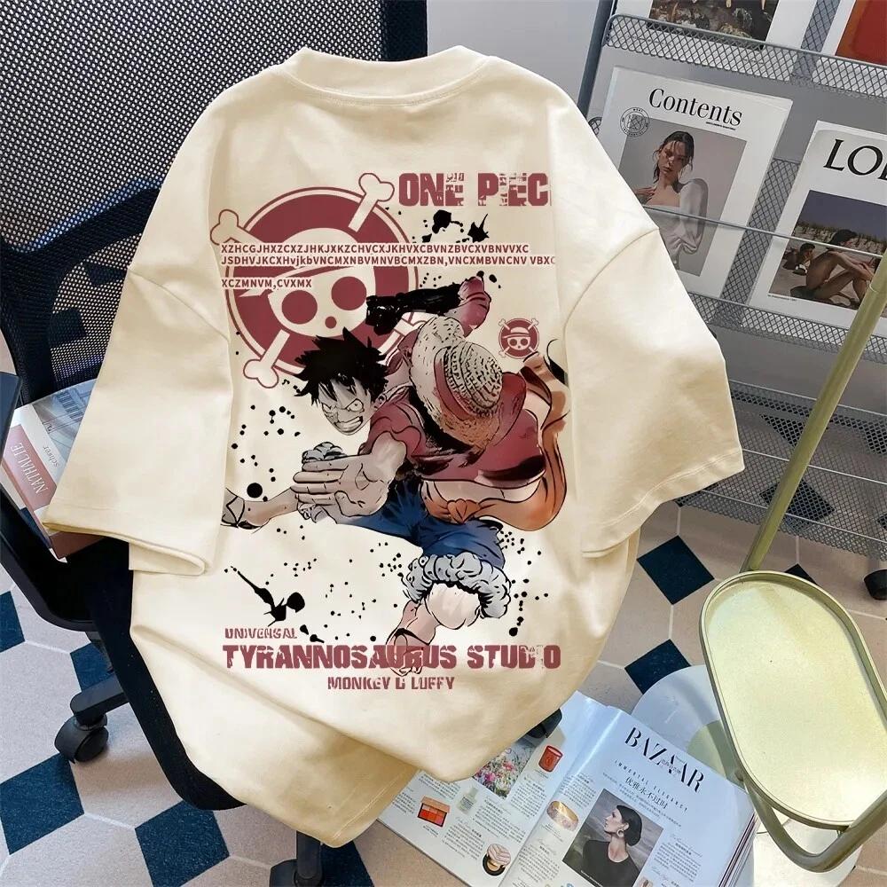 Cosplay One Piece Luffy Anime Manga T-Shirt Tee Costumes Cotton Cotton 4XL