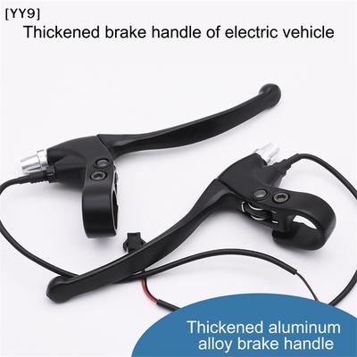 1Pair Left & Right E-Bike Brake Levers, Universal Electric Bicycle Brake Handle Set for Scooter E-Scooter[YY9]