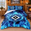 Printed 3Pcs Bedding Set Hamburger SV Football Pattern Bed Sheet Pillowcase For Bedroom Decor