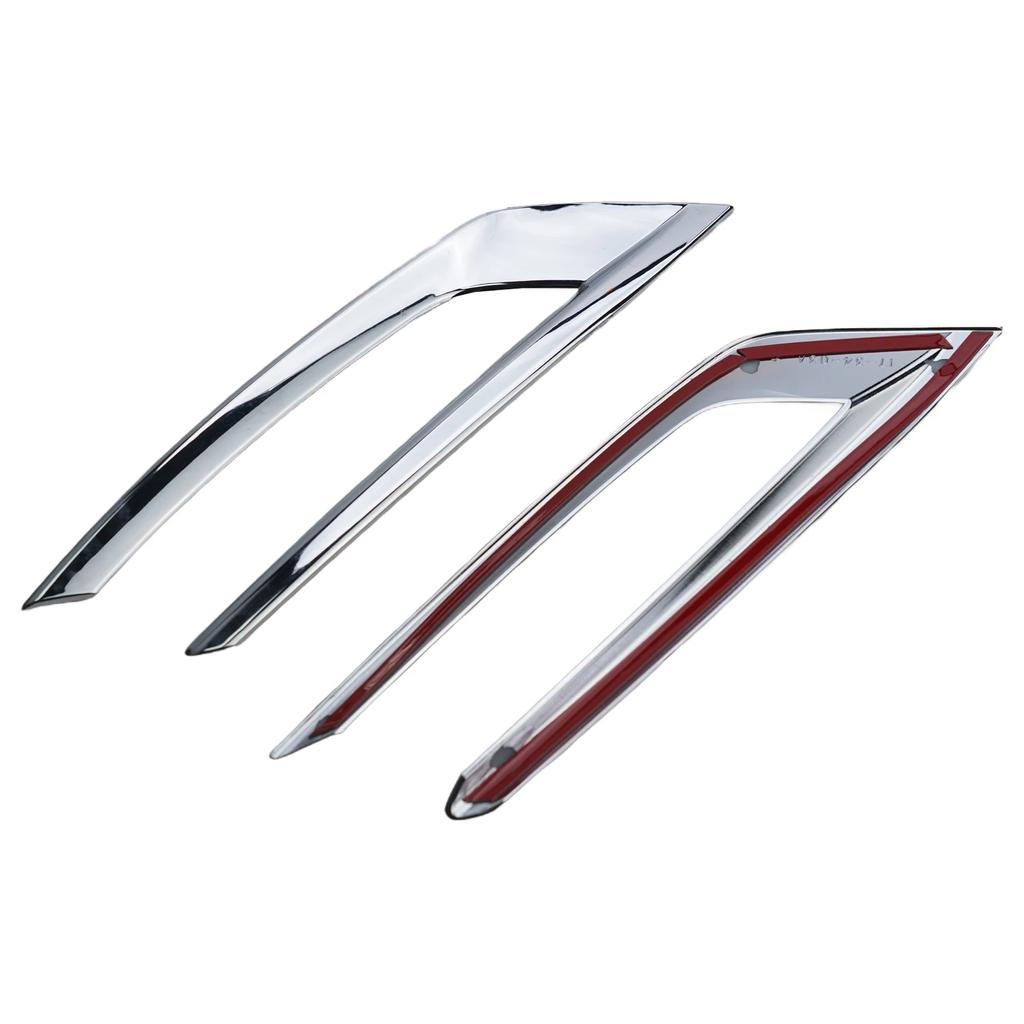 2Pcs Front Fog Light Cover Trim For Volvo XC60 2018-2024 Fog Lamp Decoration Auto Day Driving Lamps Frame