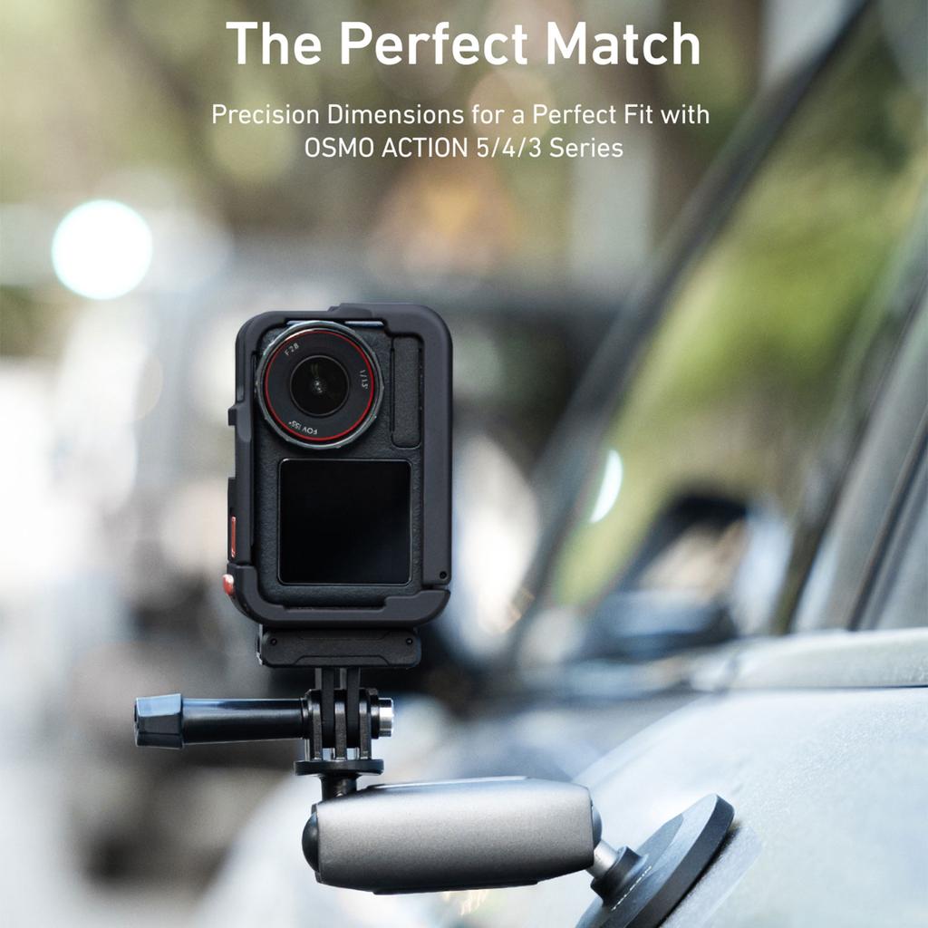 Ultra Light Aluminum Camera Cage for Action 5Pro 4 3 Fits with ND CPL Filters Cold Shoe 1 4 Inch Screw