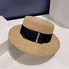 Sun Protection Ladies Sun Hat Satin Bow Visor Cap British Style Beach Hat  Sun Protection