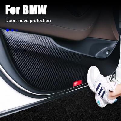 Car-styling Door Anti-Kick Pad Leather Side Edge Film Protector Stickers For BMW 3 5 Series X3 X4 X5 G01 G20 G30 F30 Accessories
