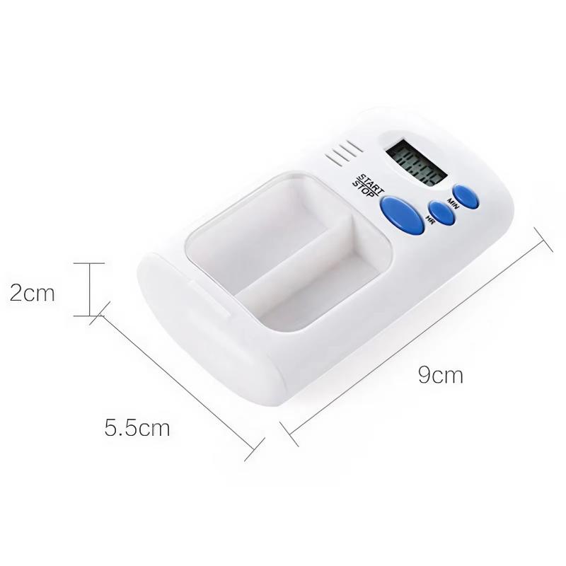 LED Display Mini Pill Reminder Box Portable Alarm Timer Medicine Organizer Waterproof 7 Compartments for Hiking Travel Use