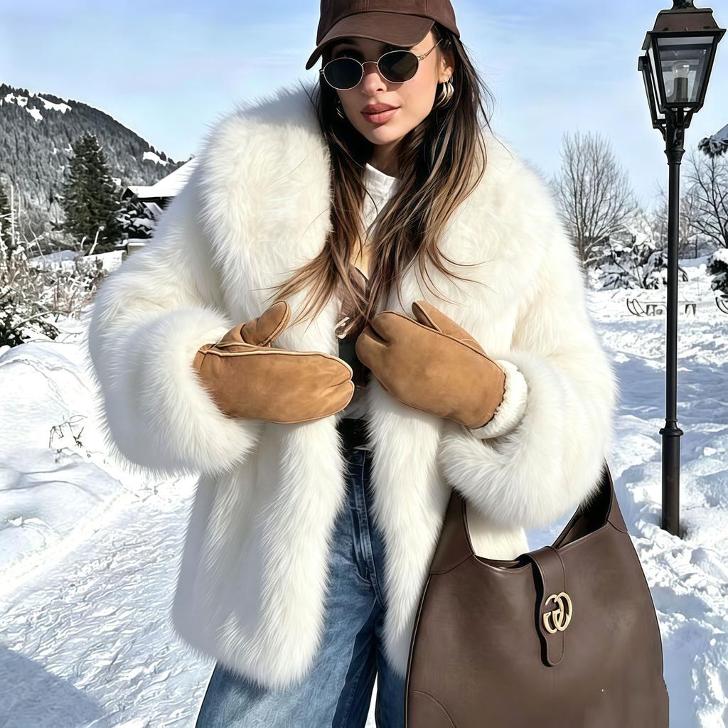 Autumn and winter new imitation fur coat thickened artificial environmental protection fox fur coat manufacturer