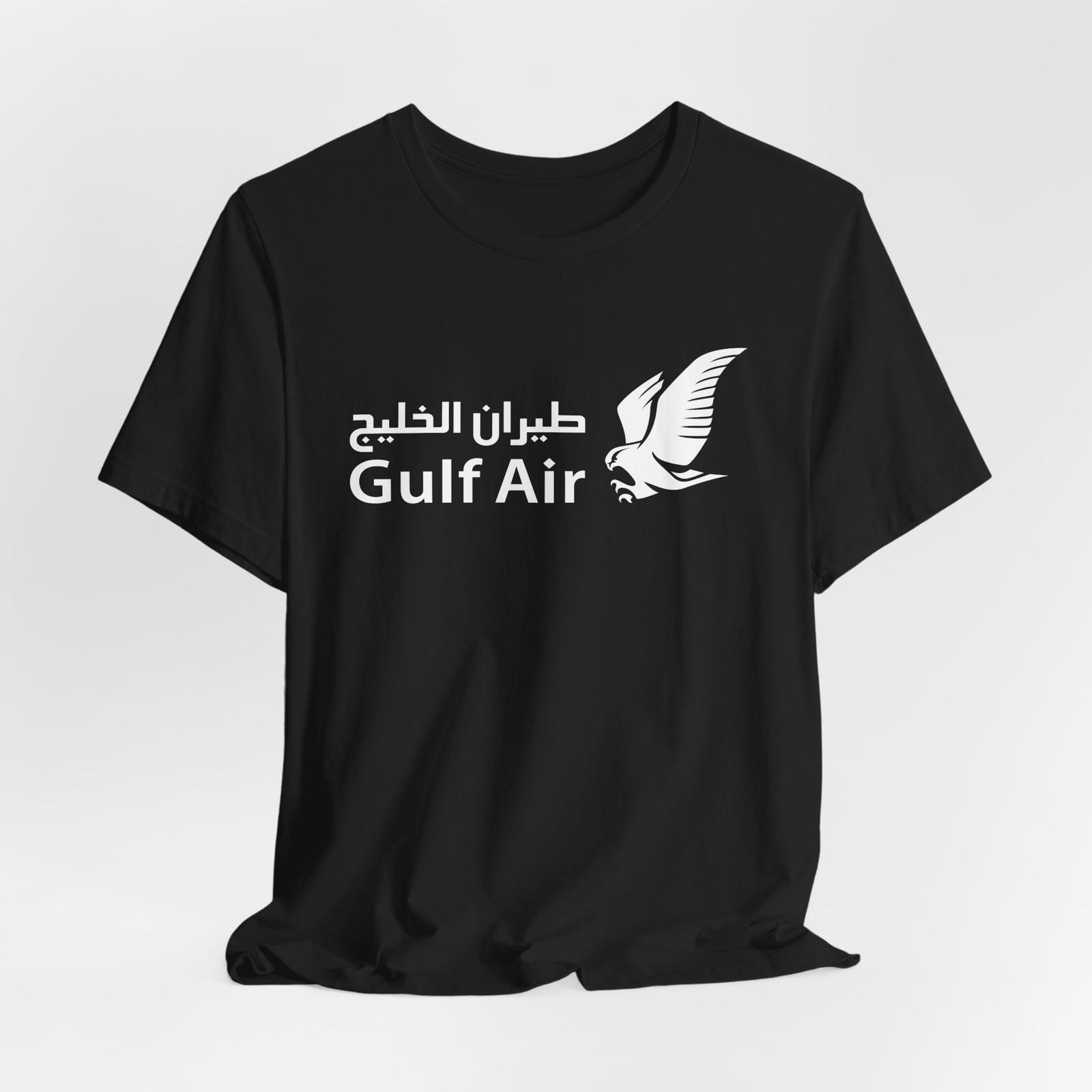 Unisex Gulf Air White Logo Bahrain Airline Aviation T-shirt Size S-5XL S разноцветный
