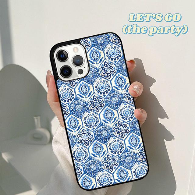 Autumu Moroccan Tiles Pattern soft Phone Case Cover for iPhone 17 Air 16 16e 15 12 11 13 14 Pro Max Apple Plus Coque